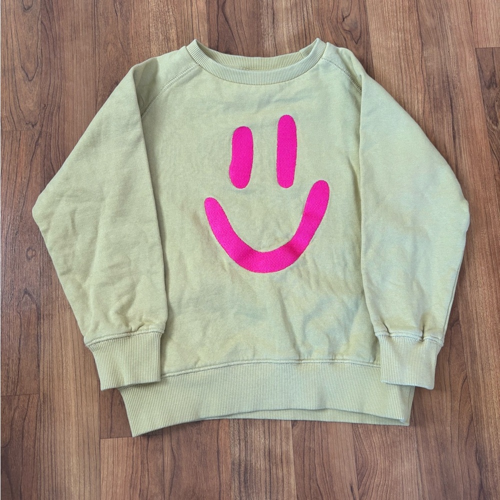 Molo Sweatshirt with Pink Smiley Face Size 116 / 6